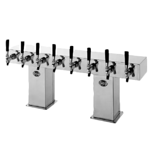 Perlick Corporation 4006-10BTF4 Bridge Tee Draft Beer Tower, Countertop, Glycol-Cooled - 33-1/8"W x 16-11/16"H