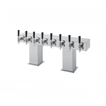 Perlick Corporation 4006-12BTF2 Bridge Tee Draft Beer Tower, Countertop, Glycol-Cooled - 33-1/8"W x 15-9/16"H