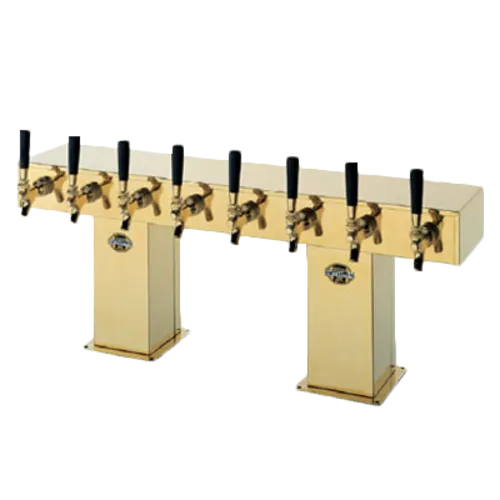Perlick Corporation 4006-24BTF4 Bridge Tee Draft Beer Tower, Countertop, Glycol-Cooled - 71-11/16"W x 16-11/16"H