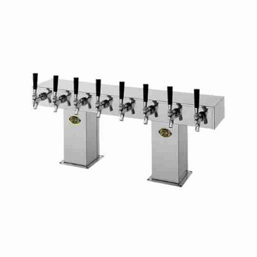 Perlick Corporation 4006-30BPC2 Bridge Tee Draft Beer Tower, Countertop, Glycol-Cooled - 89-9/16"W x 15-9/16"H