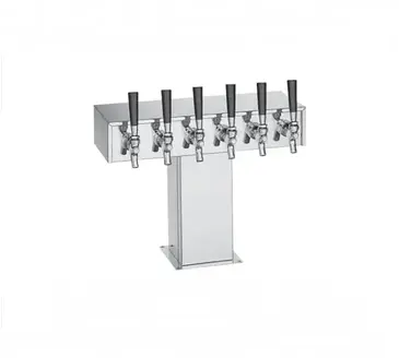 Perlick Corporation 4006-3B2 Tee Draft Beer Tower, Countertop, Glycol-Cooled - 9-1/8"W x 15-9/16"H