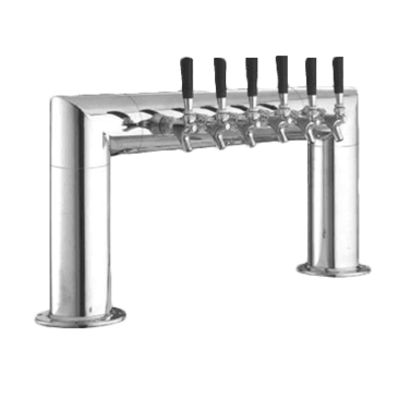 Perlick Corporation 4008-6B Pass-Thru Pipe Draft Beer Tower, Countertop, Glycol-Cooled - 38"W x 14"H