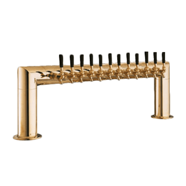 Perlick Corporation 4009-12BTF Pass-Thru Pipe Draft Beer Tower, Countertop, Glycol-Cooled - 46"W x 14"H