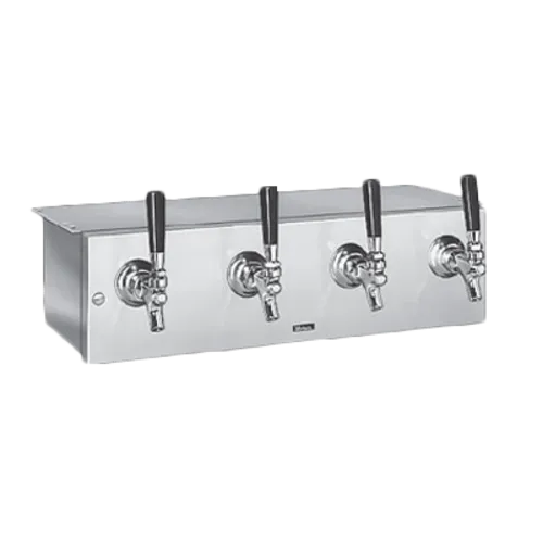 Perlick Corporation 4040A2B Space Saver Underbar Draft Beer Dispenser, Underbar, Glycol-Cooled - 13"W X 5-3/4"H Face
