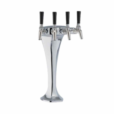 Perlick Corporation 4085-3B Cobra Draft Beer Tower, Countertop, Glycol-Cooled - 8-3/16"W x 16-1/2"H