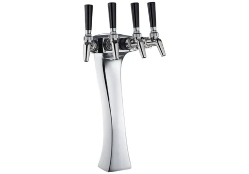 Perlick Corporation 69526-4P-R Panther Style Beer Dispensing Kit -(4) Faucets