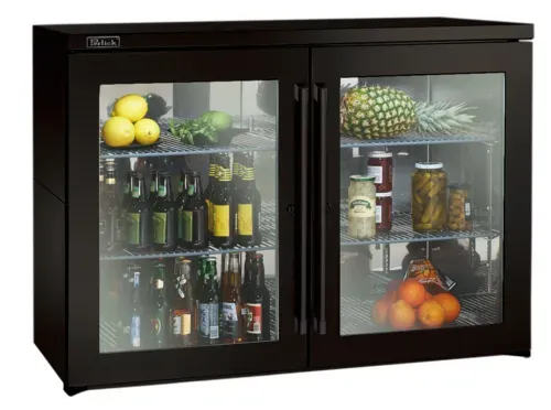 Perlick Corporation BBR48 Silver 2 Solid Door Refrigerated Back Bar Storage Cabinet, 120 Volts