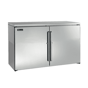 Perlick Corporation BBRLP48 Silver 2 Solid Door Refrigerated Back Bar Storage Cabinet, 120 Volts
