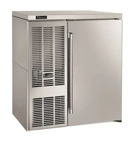 Perlick Corporation BBSN32 Silver 1 Solid Door Refrigerated Back Bar Storage Cabinet, 120 Volts
