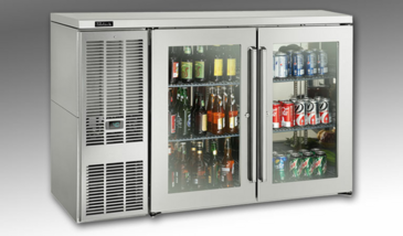 Perlick Corporation BBSN52 Silver 2 Solid Door Refrigerated Back Bar Storage Cabinet, 120 Volts