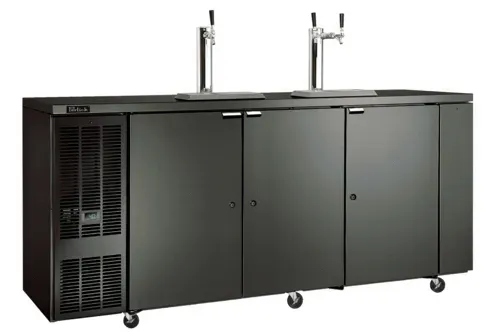 Perlick Corporation DDS84 1 Tap 1/2 Barrel Draft Beer Cooler - Stainless Steel, 4 Kegs Capacity, 120 Volts