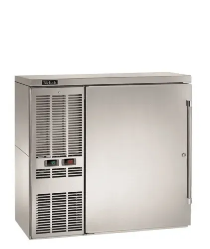 Perlick Corporation DZS36 Silver 2 Solid Door Refrigerated Back Bar Storage Cabinet, 120 Volts