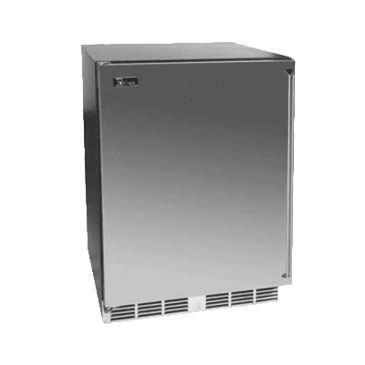 Perlick HC24FS4 23.88'' 1 Section Undercounter Freezer with 1 Right Hinged Solid Door and Front Breathing Compressor