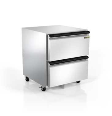 Silver King SKR27A-EDUS1 27.00'' 1 Section Undercounter Refrigerator with 2 Drawers and Side / Rear Breathing Compressor