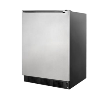 Summit Commercial FF7BKSSHHADA 23.63'' 1 Section Undercounter Refrigerator with 1 Right Hinged Solid Door and Front Breathing Compressor