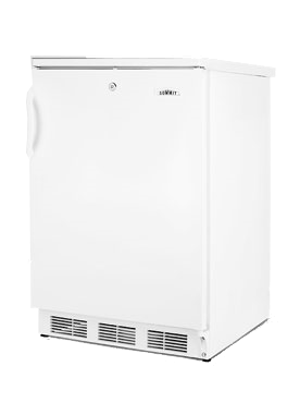 Summit Commercial FF7LW 23.63'' 1 Section Undercounter Refrigerator with 1 Right Hinged Solid Door and Front Breathing Compressor