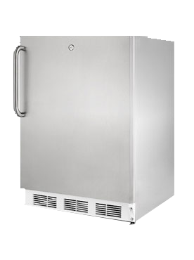 Summit Commercial FF7LWCSS 23.75'' 1 Section Undercounter Refrigerator with 1 Right Hinged Solid Door and Front Breathing Compressor