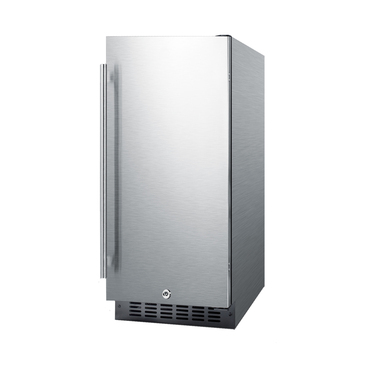 Summit Commercial SPR316OSCSS 14.88'' 1 Section Undercounter Refrigerator with 1 Right Hinged Solid Door and Front Breathing Compressor