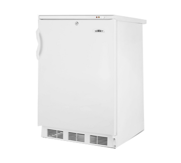 Summit Commercial VT65ML7 23.63'' 1 Section Undercounter Freezer with 1 Right Hinged Solid Door and Front Breathing Compressor