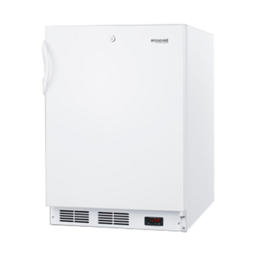 Summit Commercial VT65ML7ADA 23.63'' 1 Section Undercounter Freezer with 1 Right Hinged Solid Door and Front Breathing Compressor