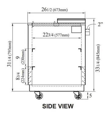 Turbo Air TBC-36SD-GF-N Super Deluxe Glass Chiller & Froster