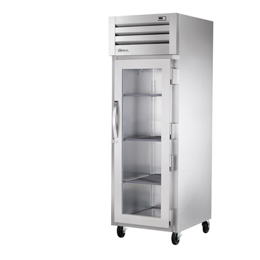 True Mfg. - General Foodservice STR1F-1G-HC 27.5'' 31.0 cu. ft. Top Mounted 1 Section Glass Door Reach-In Freezer