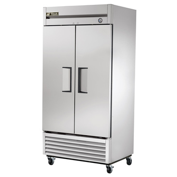 True Mfg. - General Foodservice T-35F-HC 39.5'' 35.0 cu. ft. Bottom Mounted 2 Section Solid Door Reach-In Freezer
