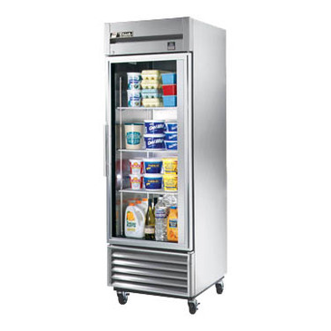 True Mfg. - General Foodservice TS-23G-HC~FGD01 27'' 23 cu. ft. Bottom Mounted 1 Section Glass Door Reach-In Refrigerator