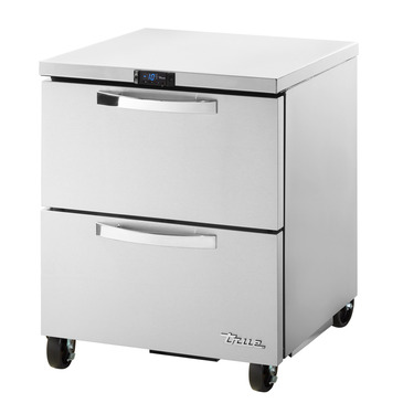True Mfg. - General Foodservice TUC-27F-D-2-HC~SPEC3 27.63'' 1 Section Undercounter Freezer with Solid 2 Drawers and Front Breathing Compressor