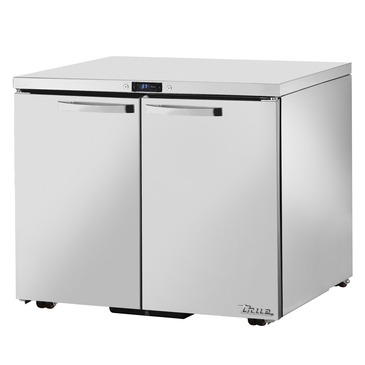 True Mfg. - General Foodservice TUC-36-LP-HC~SPEC3 36.38'' 2 Section Undercounter Refrigerator with 2 Left/Right Hinged Solid Doors and Side / Rear Breathing Compressor