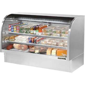 True Mfg. - General Foodservice True Mfg. – Specialty Retail Display TCGG-72-S-HC-LD Curved Glass Deli Case