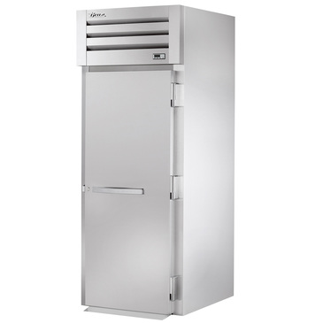 True Mfg. - General Foodservice True STR1RRI89-1S 35" Top Mounted 1 Section Roll-in Refrigerator with 1 Right Solid Door - 38.0 cu. ft.