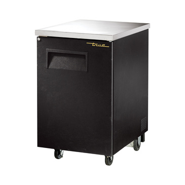 True Mfg. - General Foodservice True TBB-1-HC Black 1 Solid Door Refrigerated Back Bar Storage Cabinet, 115 Volts