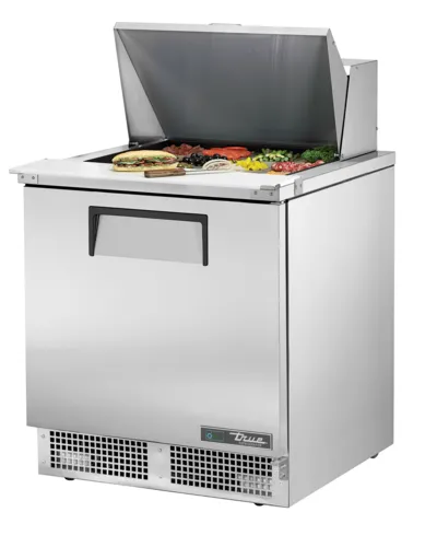 True Mfg. - General Foodservice True TFP-32-12M 32.13'' 1 Door Counter Height Mega Top Refrigerated Sandwich / Salad Prep Table