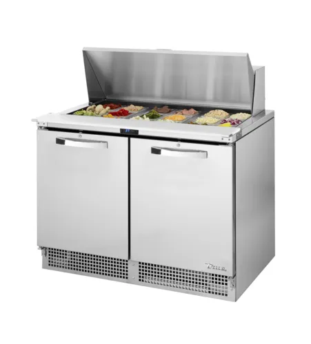 True Mfg. - General Foodservice True TFP-48-18M~SPEC3 48.13'' 1 Door 2 Drawer Counter Height Mega Top Refrigerated Sandwich / Salad Prep Table