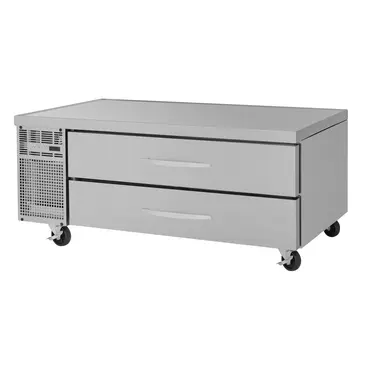Turbo Air PRCBE-60F-N PRO Series 60" 2 Drawer Freezer Base, Stainless Steel with Marine Edge Top - 115 Volts