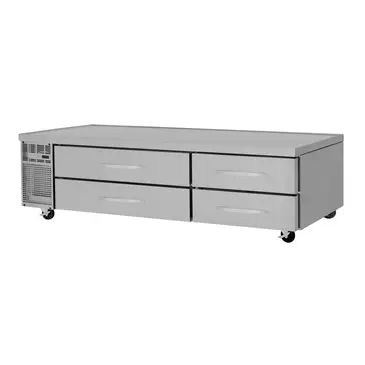 Turbo Air PRCBE-96F-N PRO Series 96" 4 Drawer Freezer Base, Stainless Steel with Marine Edge Top - 115 Volts