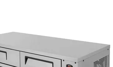 Turbo Air TCBE-72SDR-N 72" 4 Drawer Refrigerated Chef Base with Insulated Top - 115 Volts