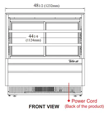 Turbo Air TCGB-48UF-W(B)-N Display Case