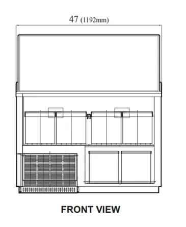 Turbo Air TIDC-47W-N Ice Cream Dipping Cabinet