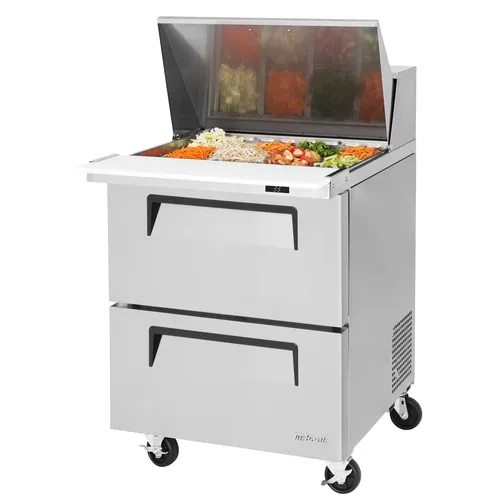 Turbo Air TST-28SD-12-D2-N Refrigerated Counter, Mega Top Sandwich / Salad Unit