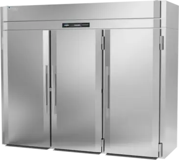 Victory Refrigeration FIS-3D-S1-HC 101.25" Top Mounted 3 Section Roll-in Freezer with 3 Left/Right Hinged Solid Doors - 106.81 cu. ft.