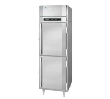 Victory Refrigeration FS-1D-S1-HD-HC 26.50'' 21.5 cu. ft. Top Mounted 1 Section Solid Half Door Reach-In Freezer