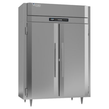 Victory Refrigeration FS-2D-S1-EW-HC 58.38'' 49.02 cu. ft. Top Mounted 2 Section Solid Door Reach-In Freezer