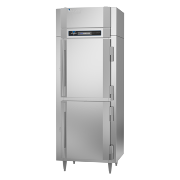 Victory Refrigeration FSA-1N-S1-HD-HC 31.25'' 16.7 cu. ft. Top Mounted 1 Section Solid Half Door Reach-In Freezer