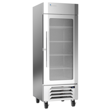 Victory Refrigeration LSR27HC-1 30.00'' Silver 1 Section Swing Refrigerated Glass Door Merchandiser