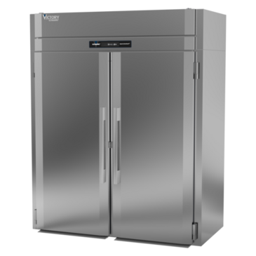 Victory Refrigeration RISA-2D-S1-HC 68.88" Top Mounted 2 Section Roll-in Refrigerator with 2 Left/Right Solid Doors - 70.84 cu. ft.