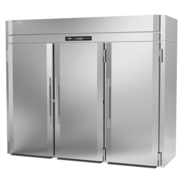 Victory Refrigeration RISA-3D-S1-HC 101.25" Top Mounted 3 Section Roll-in Refrigerator with 3 Left/Right Solid Doors - 106.81 cu. ft.