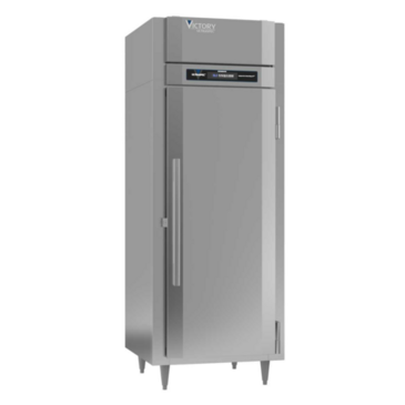 Victory Refrigeration RS-1D-S1-EW-HC 31.25'' 24.08 cu. ft. Top Mounted 1 Section Solid Door Reach-In Refrigerator