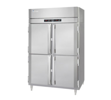 Victory Refrigeration RS-2D-S1-EW-HD-HC 58.38'' 52 cu. ft. Top Mounted 2 Section Solid Half Door Reach-In Refrigerator